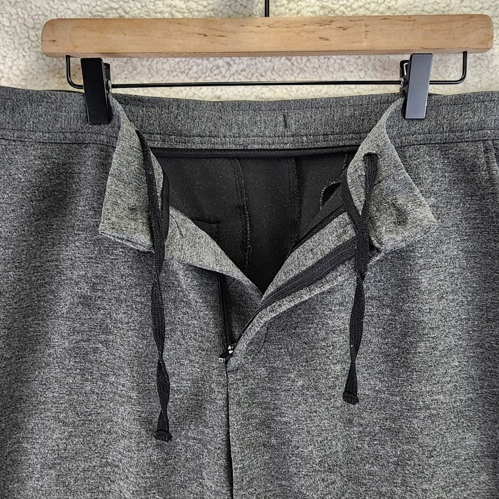 Hart Schaffner Marx Drawstring‎ Casual Pants Mens 36x30 Gray Heathered Stretch
